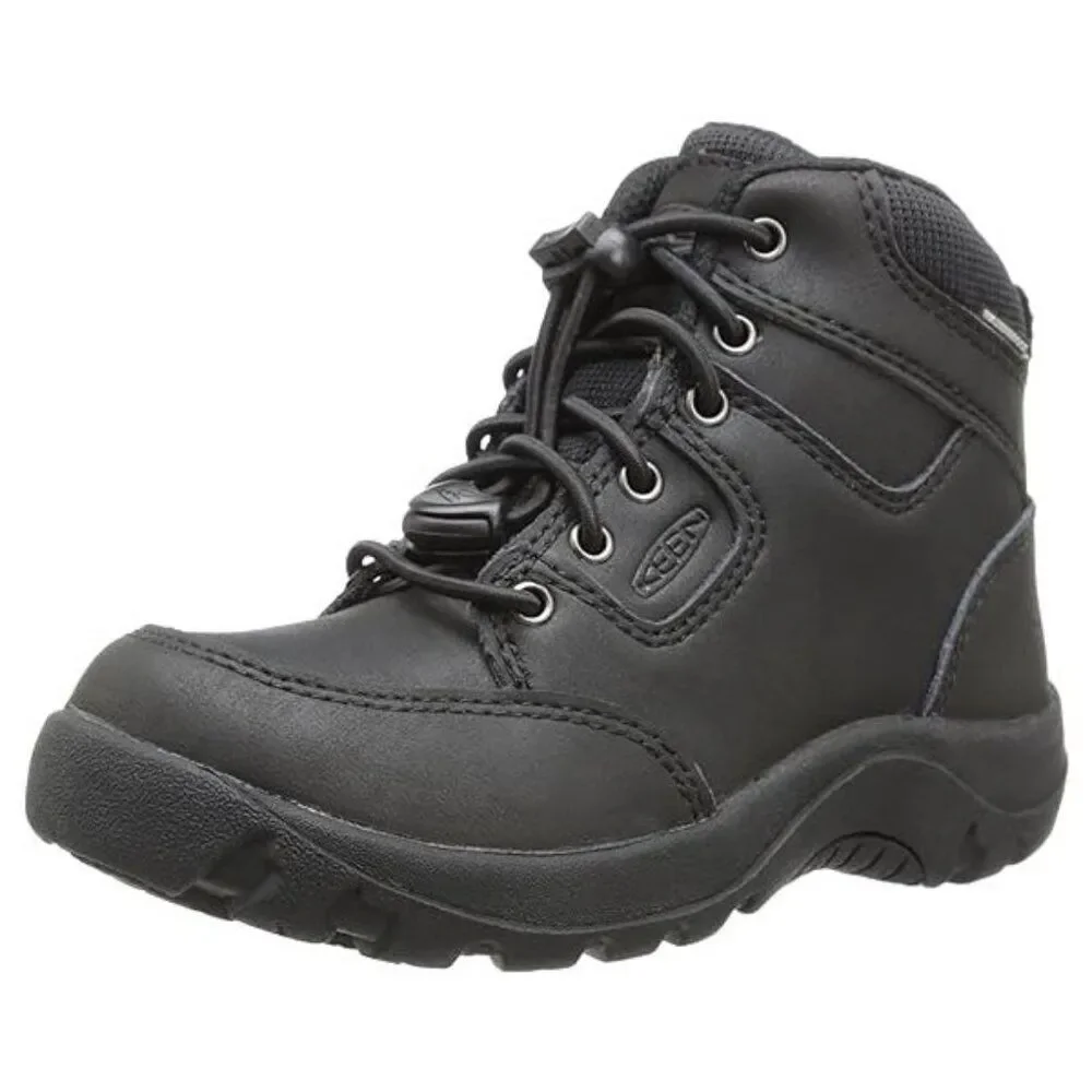 NEW KEEN Kid Garrison Black Waterproof Above Ankle Heavy Duty Hiking Boot Shoe